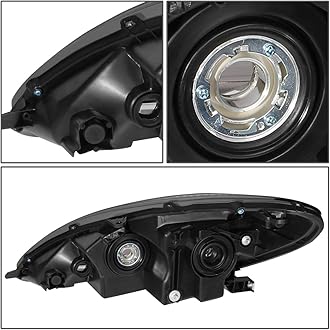 DNA MOTORING OEM-HL-0117-L Chrome Housing Factory Style Driver Side Headlight Replacement [Compatible with 02-03 Lexus ES300 / 2004 ES330]