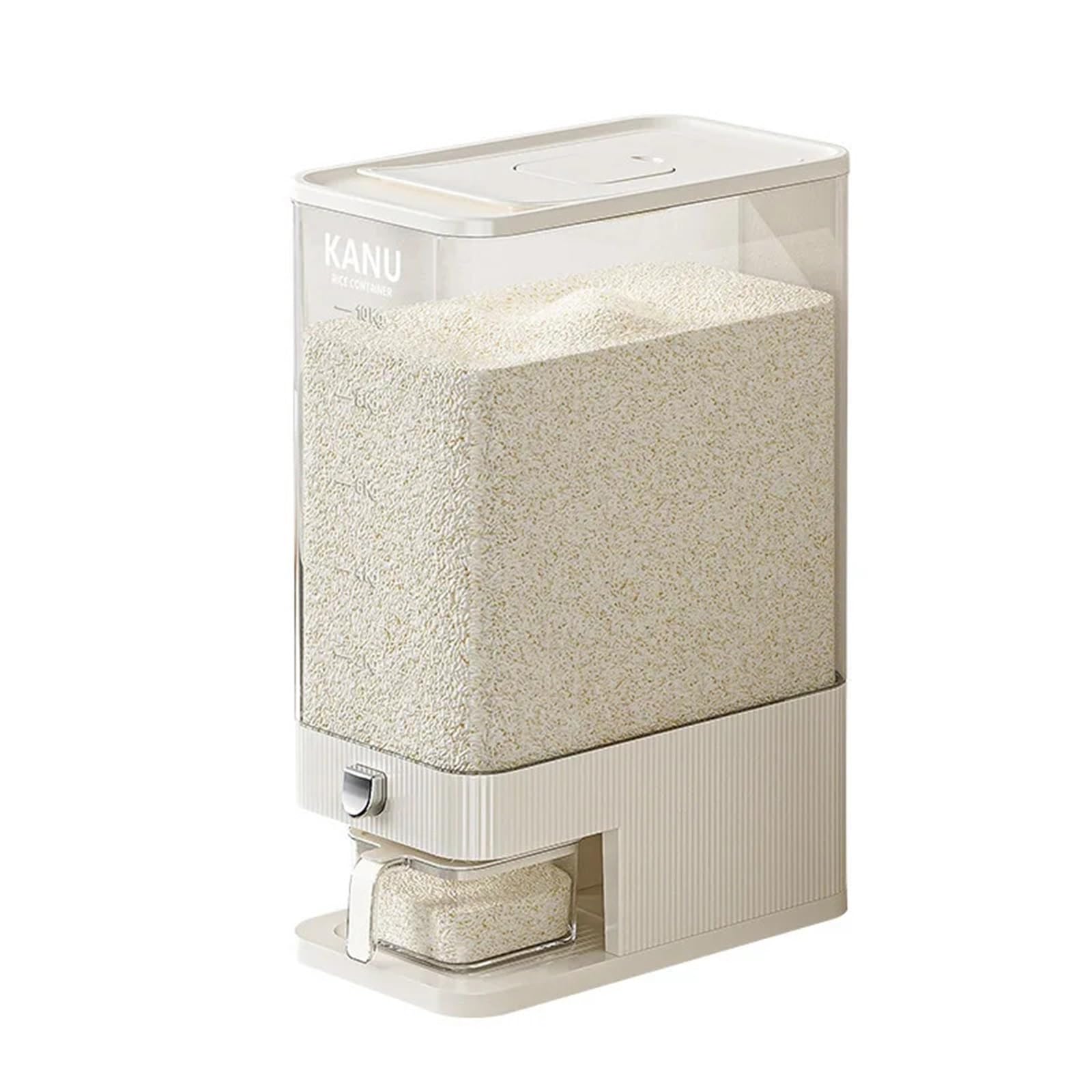 UBOHUZ Pressing Rice Bucket,household Box, Flour Storage Container for Kitchen & Pantry