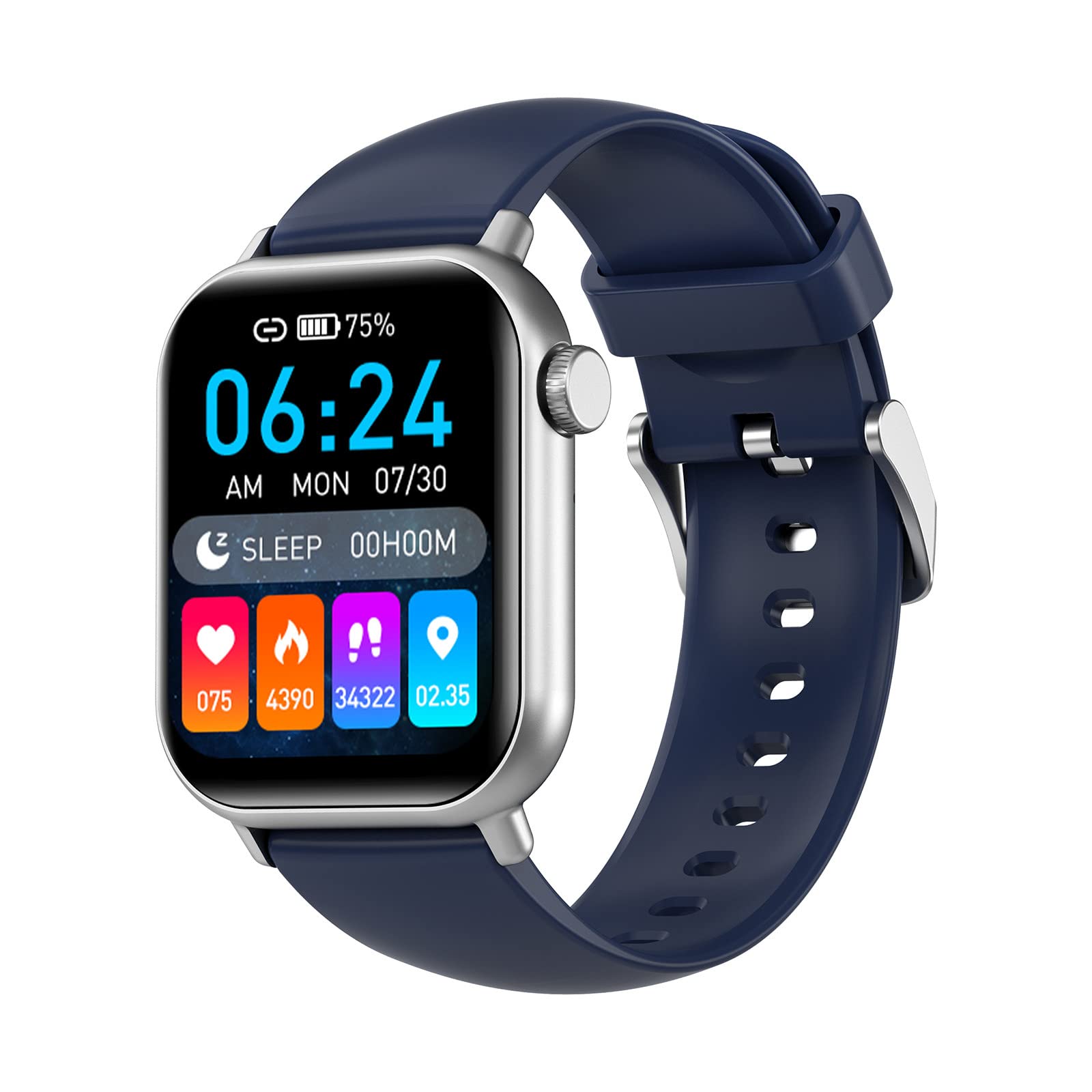 Smart Watch - for iOS Android Phone 1.81 Inch Full Touching Screen Sports Fitness Watch Heart Rate Monito-r Sleep Monito-r Blood Oxygen Multi-Function Smart Watch, IP67 Waterproof