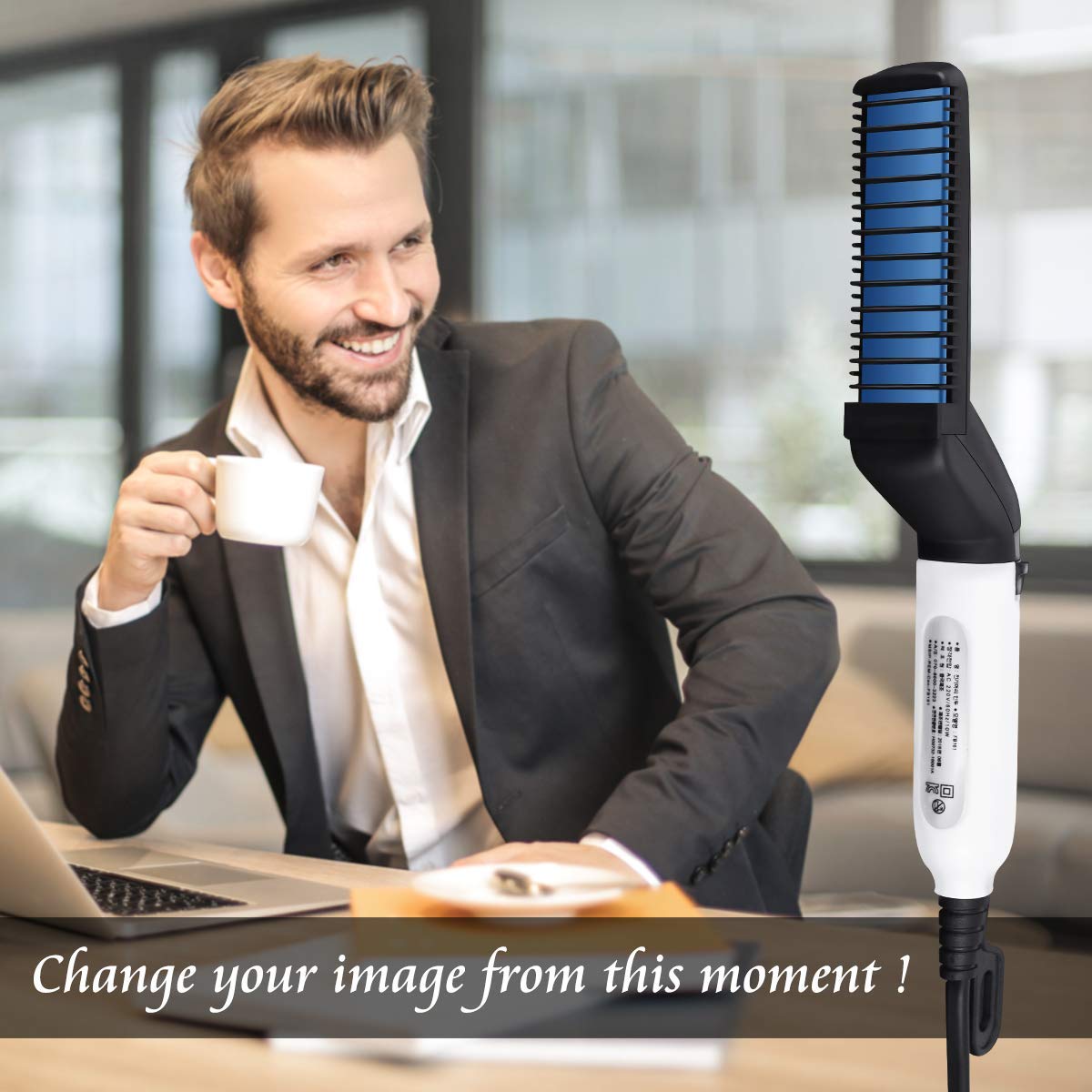 Beard Straightener Brush Quick Beard Straightening Comb For Man
