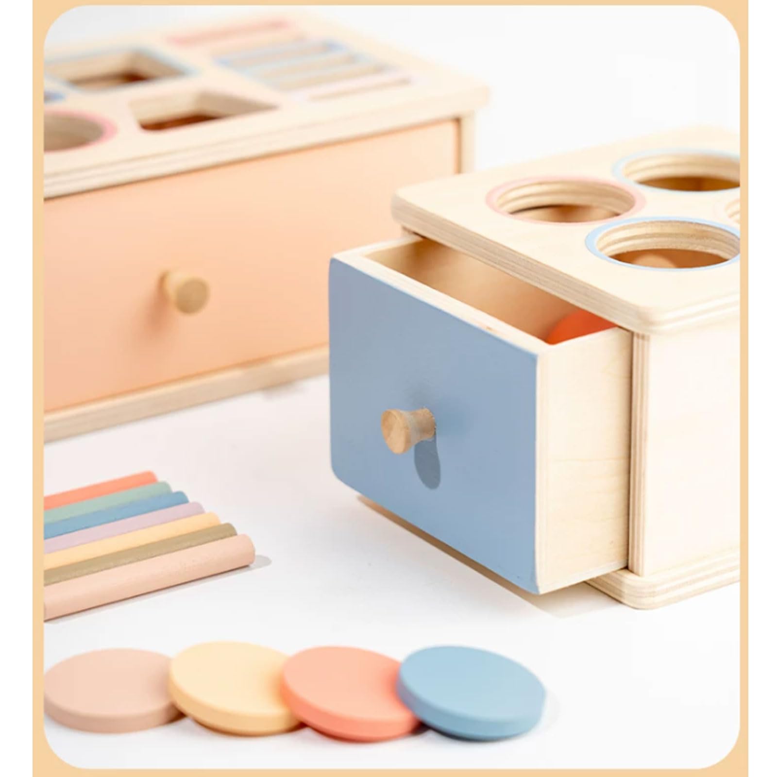 Caja de Actividad de Madera Montessori para Imbucare