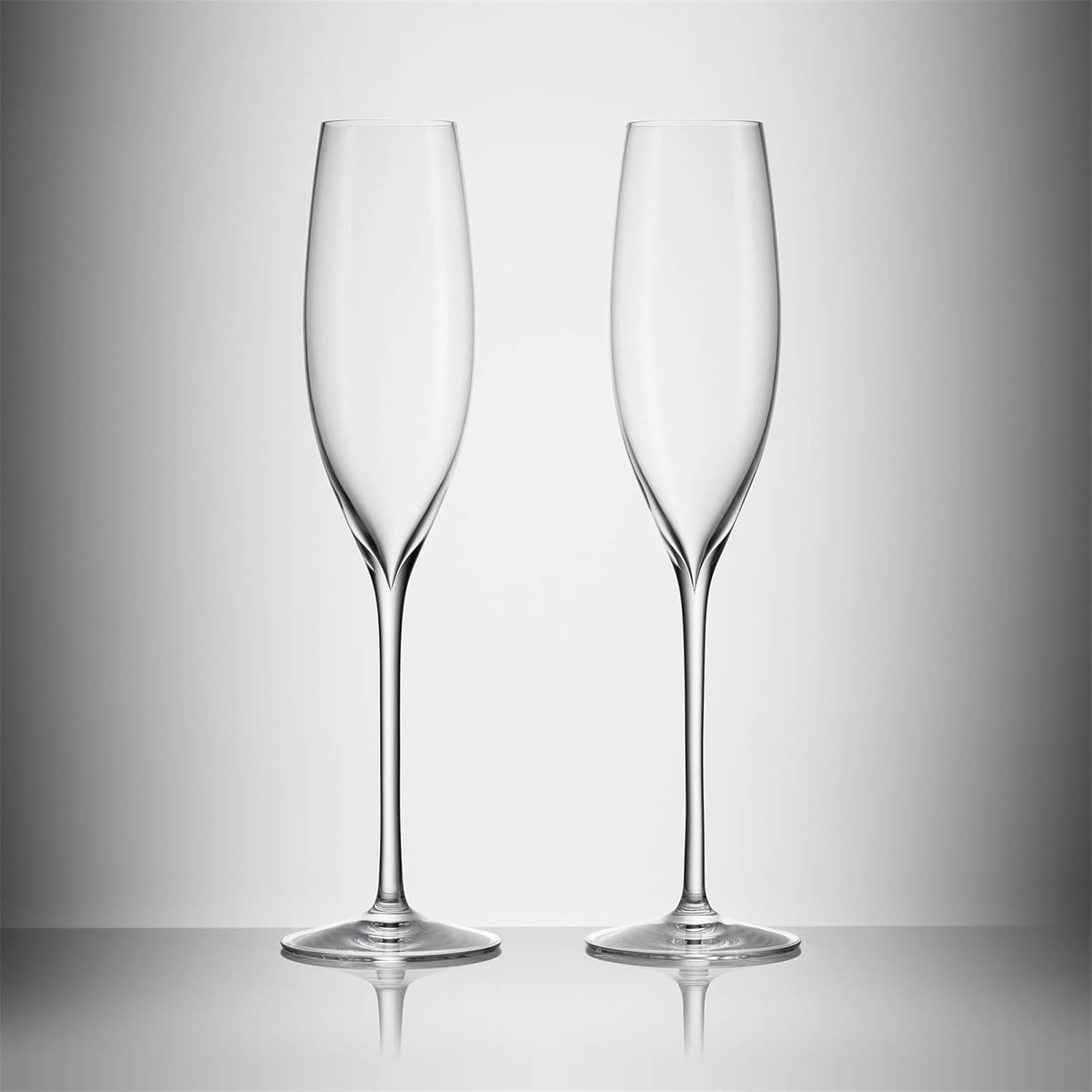 Classic, elegant champagne flutes.