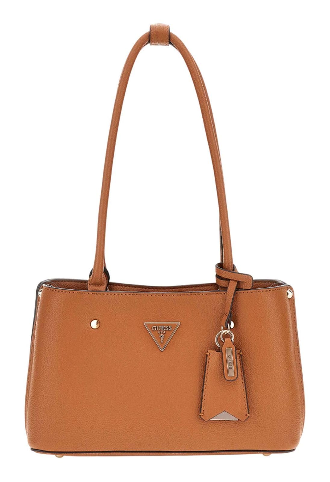 Guess Meridian Shoulder Satchel, Borsetta Donna, Cognac, Unica-image