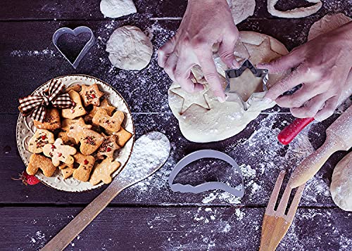 Cade Stainless Steel 6 To12 Inch Adjustable Cake Ring, 3.15 X 394 Inch Cake Collars, 10 Pcs Cookie Cutters #TOP4