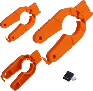 3 Pack 3in1 Plastic Water Bottle with Can Opener, Twist-Off, Pull Tab Soup, for Weak Hands, Seniors & Elderly, Bottle Gripper, Ergonomic Lid Seal Remover, Type-C Convertor