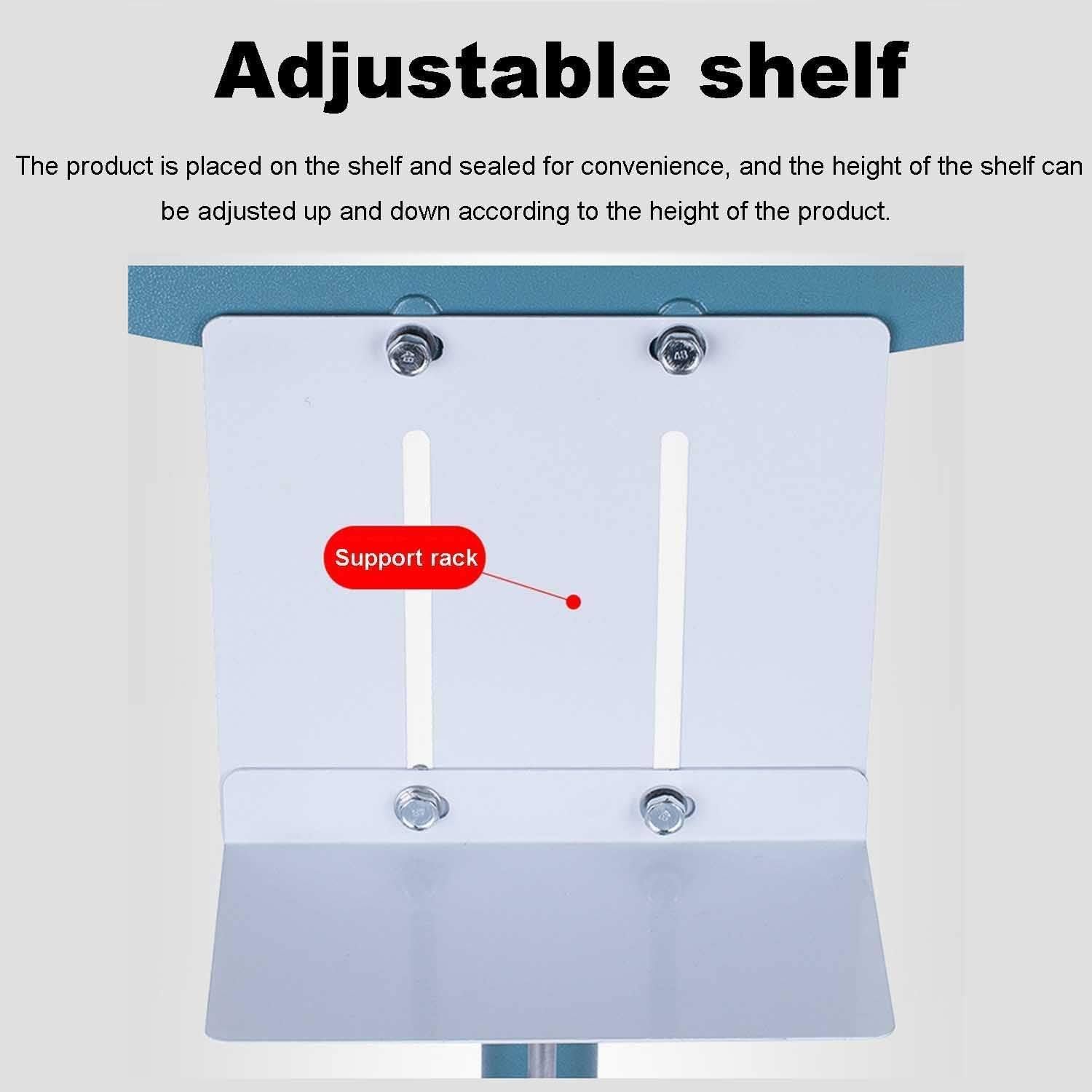 Máquina selladora de calor, sellador de impulso de pedal de pie, temperatura ajustable, calefacción de doble cara para bolsas de PVC, celofán, aluminio, uso comercial