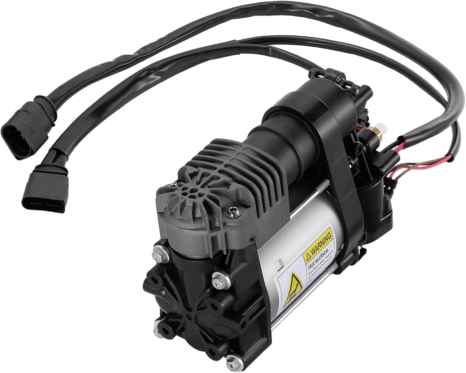 BDFHYK Air Suspension Compressor Kit Heavy Duty 12V Compatible with Porsche Panamera V6 3.0L 4.8L 3.6L 2010-2016 - Replacement 97035815107, 97035815108 OE Fit, Fast Inflation, Quiet Motor