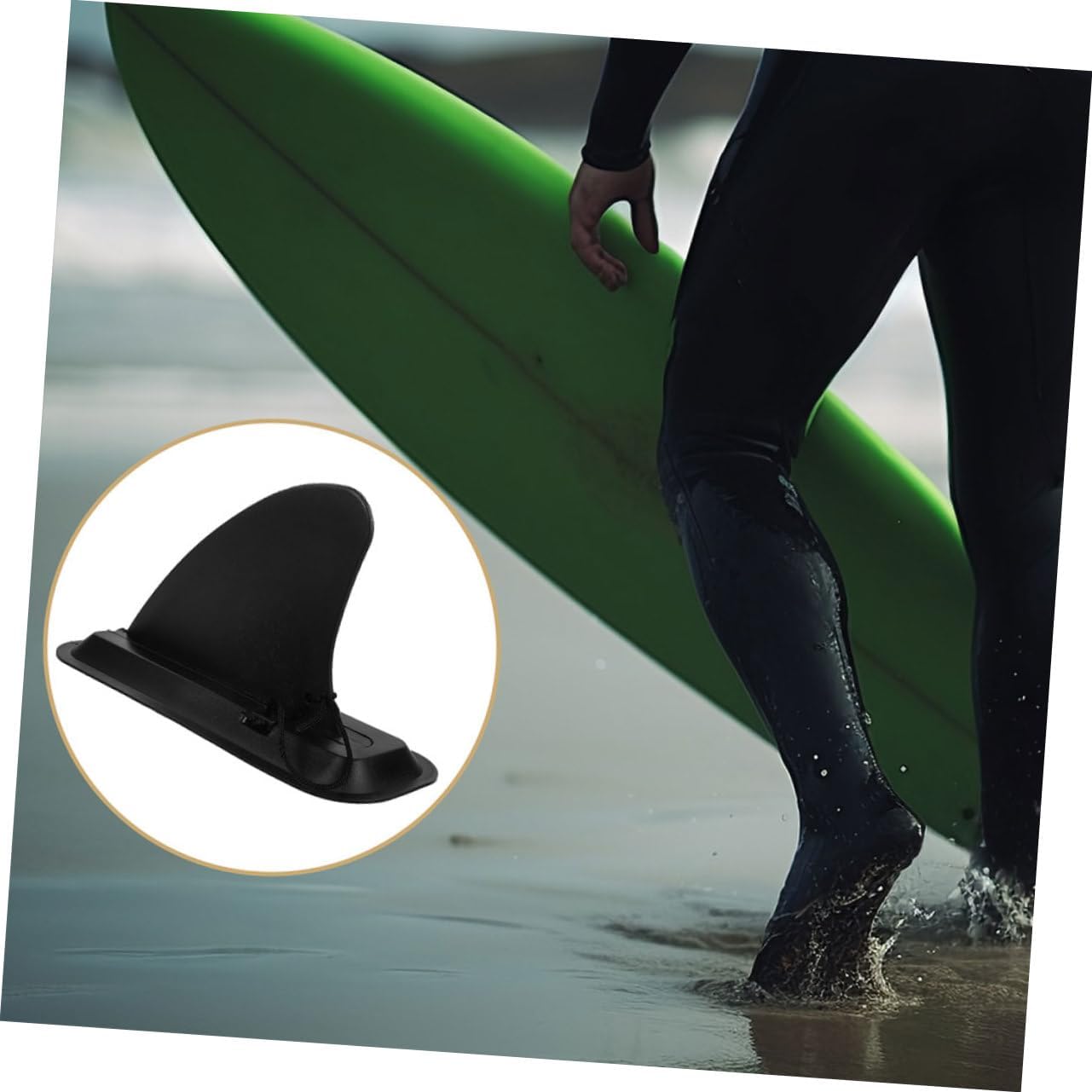GANAZONO 2sets Detachable Fin for Surfboard and Sup Enhanced Water Stabilizer for Improved Maneuverability Construction Quick Installation of Removable Keels
