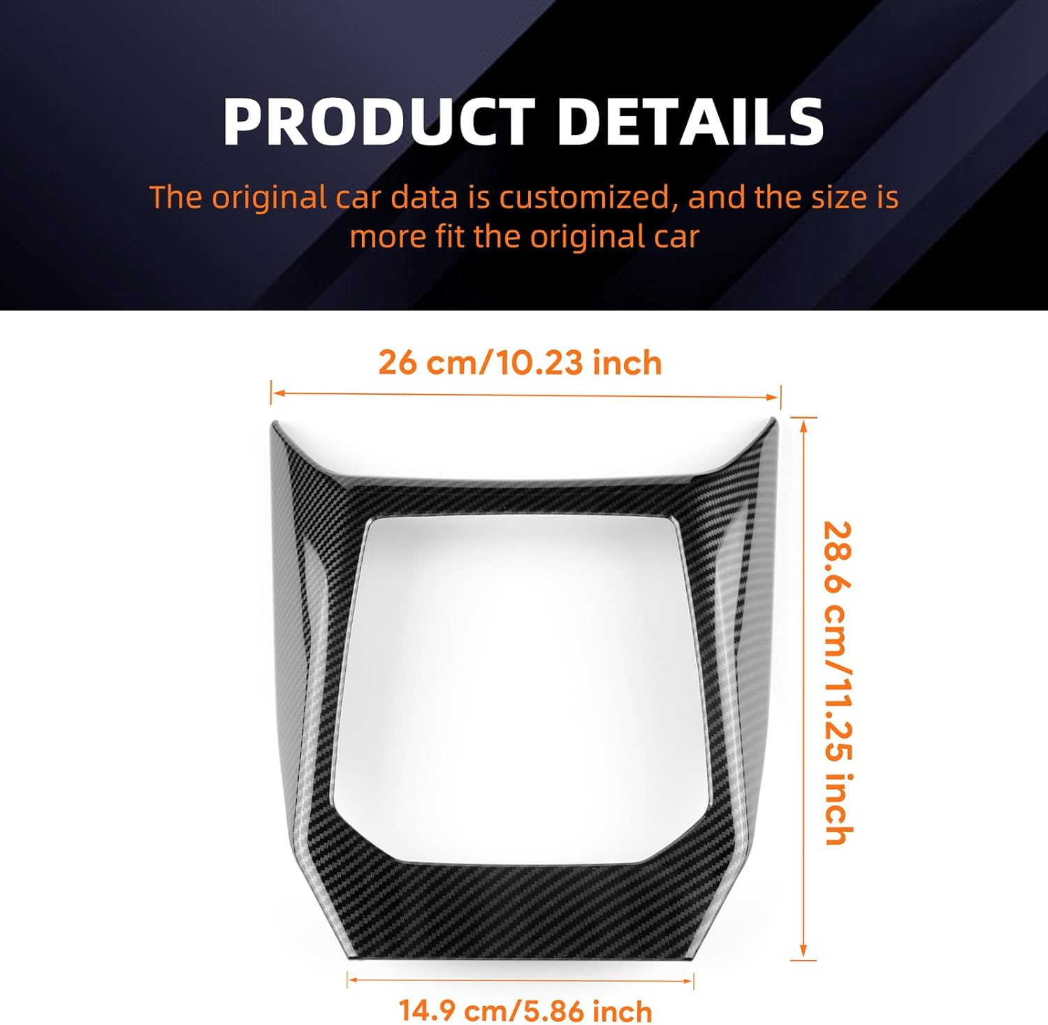 Gear Shift Knob Cover for BMW X3 G45 M50 2025 2026 Carbon Fiber Style Car Shift Panel Decals Trim Center Console Interior Sticky Deco Accessories