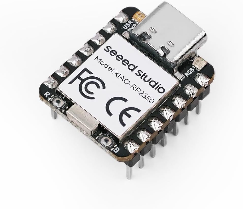 Seeed Studio XIAO RP2350 (Pre-Soldered), Microcontroller, with Dual-Core ARM Cortex M0+ Processor, Supports Arduino, MicroPython and CircuitPython with Rich Interfaces