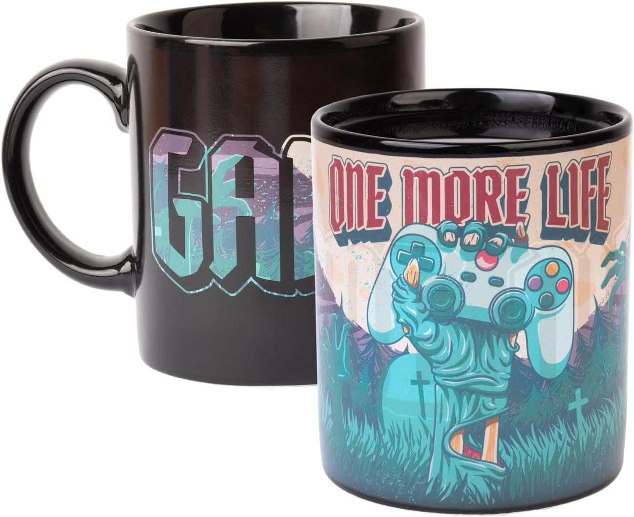 Taza con dibujo térmico Gamer «One more life» por 3,76€ ¡¡73% de descuento!!
