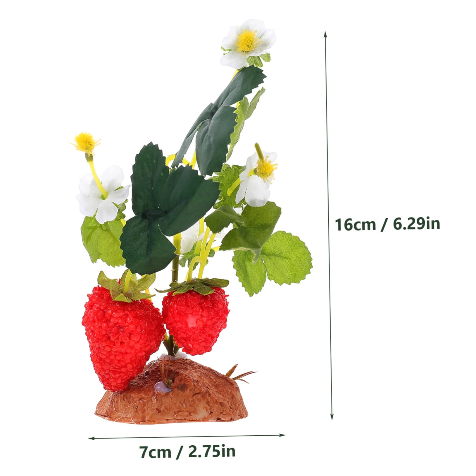 Happyyami Reptile Plant Decor Artificial Plant for Reptile Habitat Ornament for Turtle Lizard and Fish Tank Material Enhances Aquatic Environment