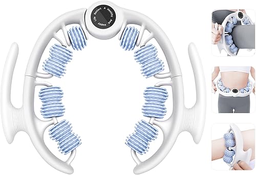 KESHWELL Rodillo de masaje para celulitis, rodillo de masaje muscular, masajeador de eliminación de celulitis, barra de masaje manual con rodillos