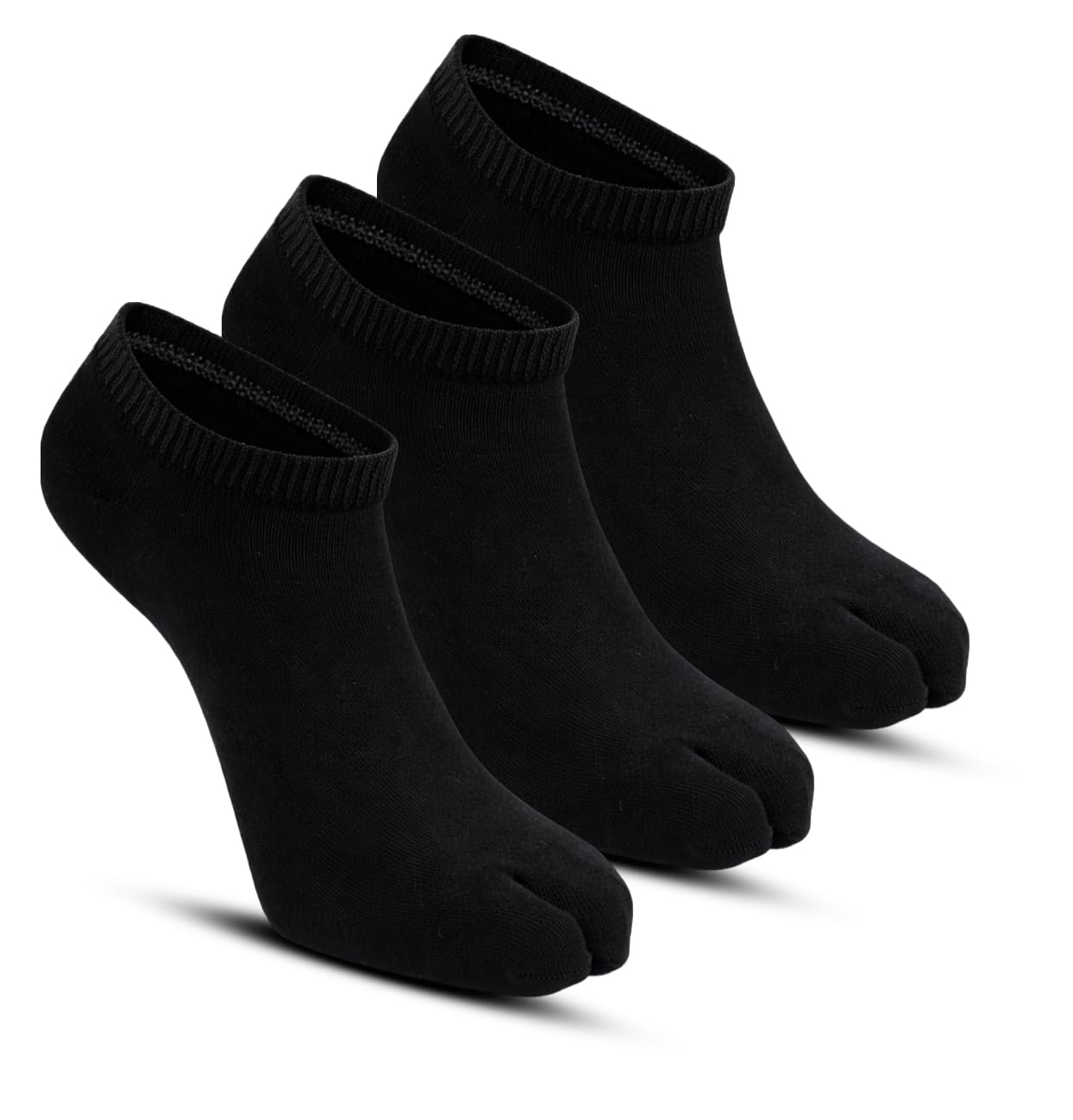 Women's Solid Plain Cotton Loafer Thumb Socks(Pack of 3 Pairs)(Free Size)