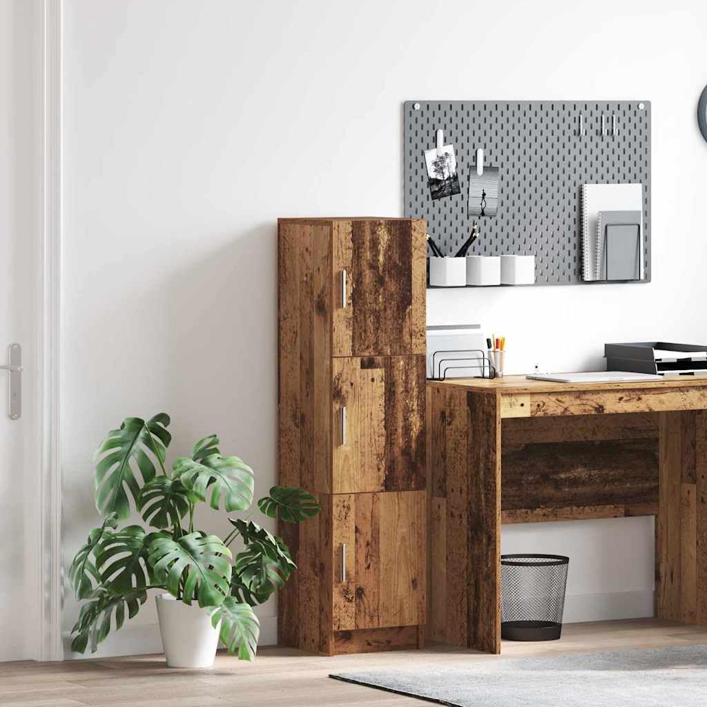 Tablero de madera vieja, 31,5 x 32 x 124 cm, material de madera con puerta, diseño moderno, robusto y mucho espacio para sala de estar, cocina, pasillo