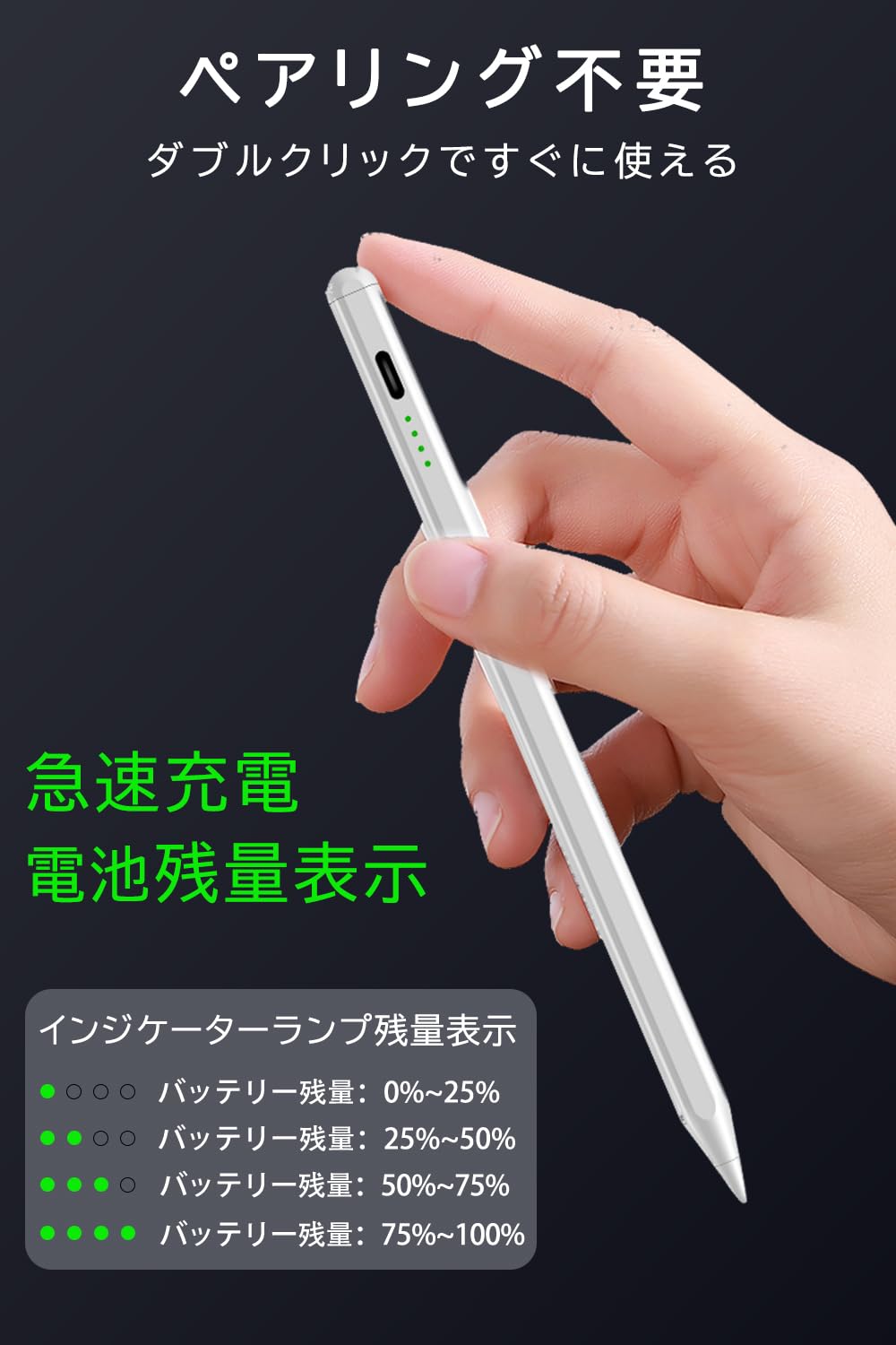 Amazon.co.jp: htrahy タッチペン iPad ペン アップルペンシル 2018年