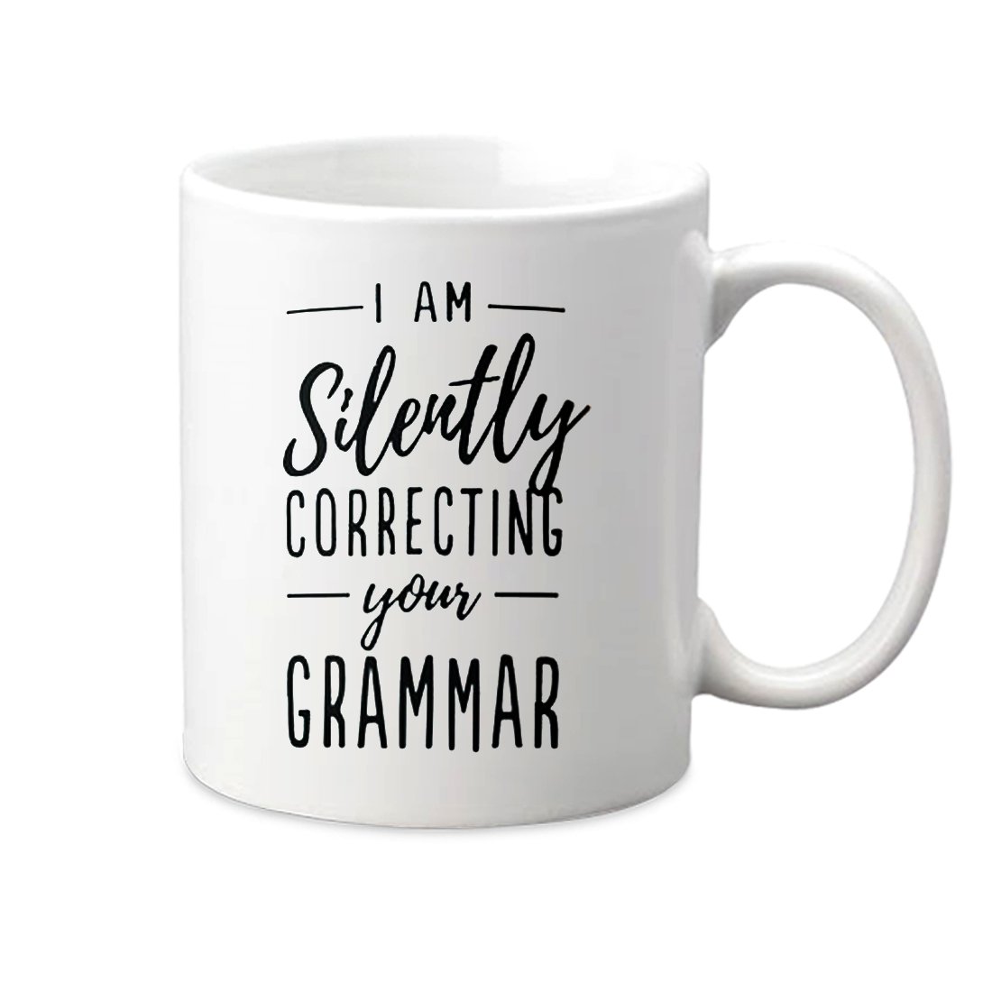 Khakee Correcting Your Grammar Theme Ceramic Coffee Mug(325 ml)