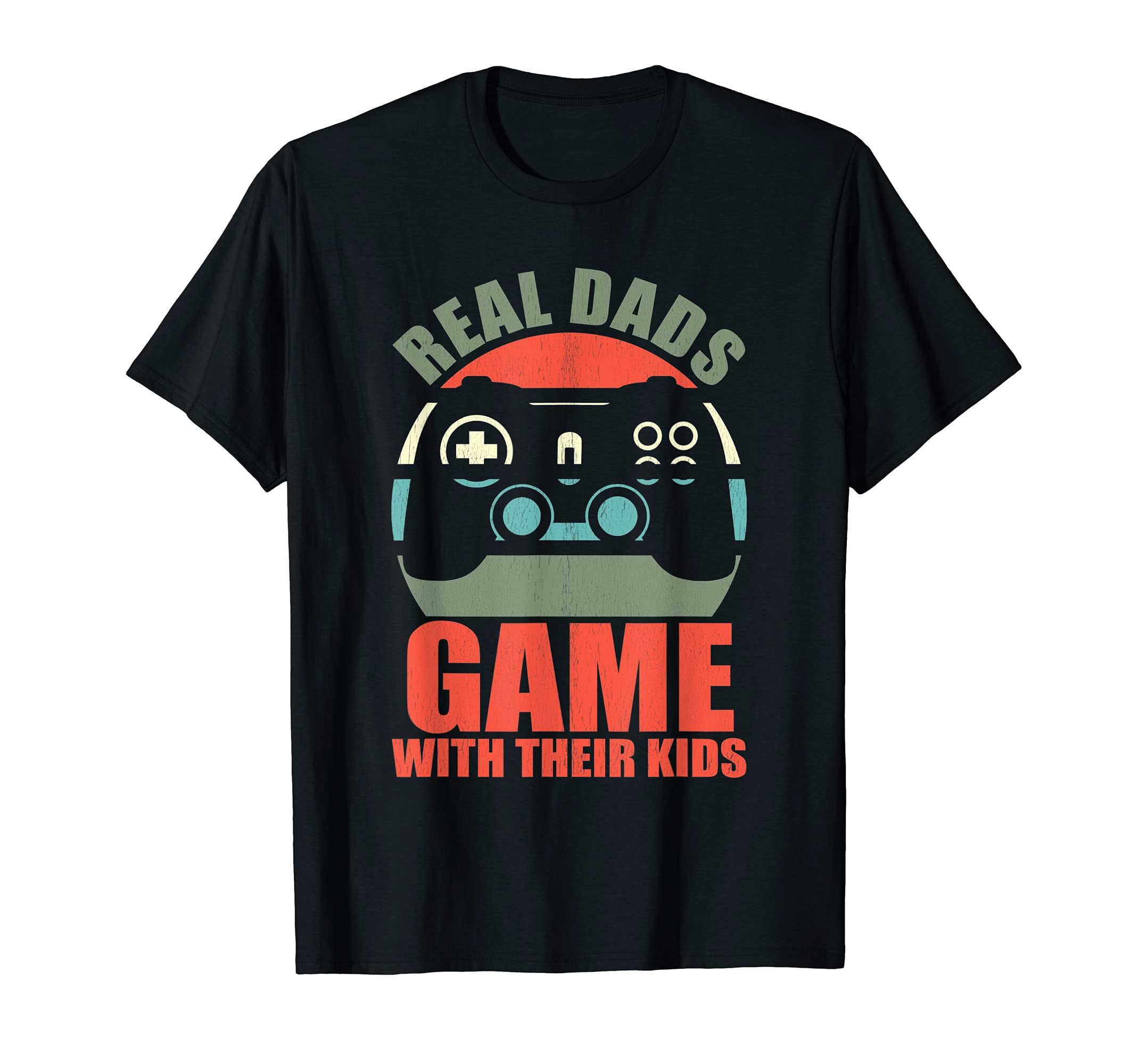 Real dads game with their kids T-Shirt, Black
