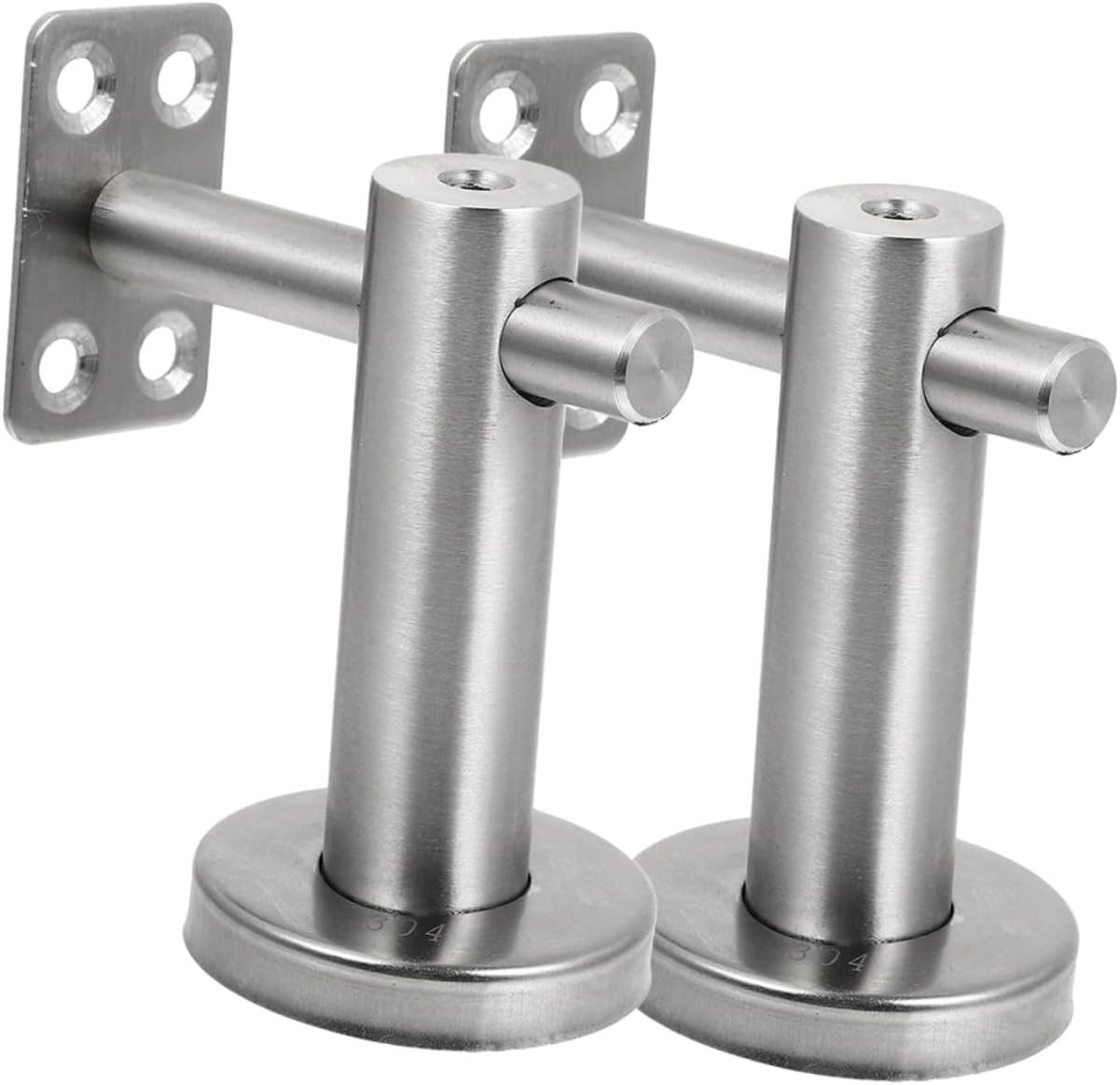 STOBOK 2pcs Handrail Support Brackets Stainless Steel for Stair Banister Railings for Outdoor Steps