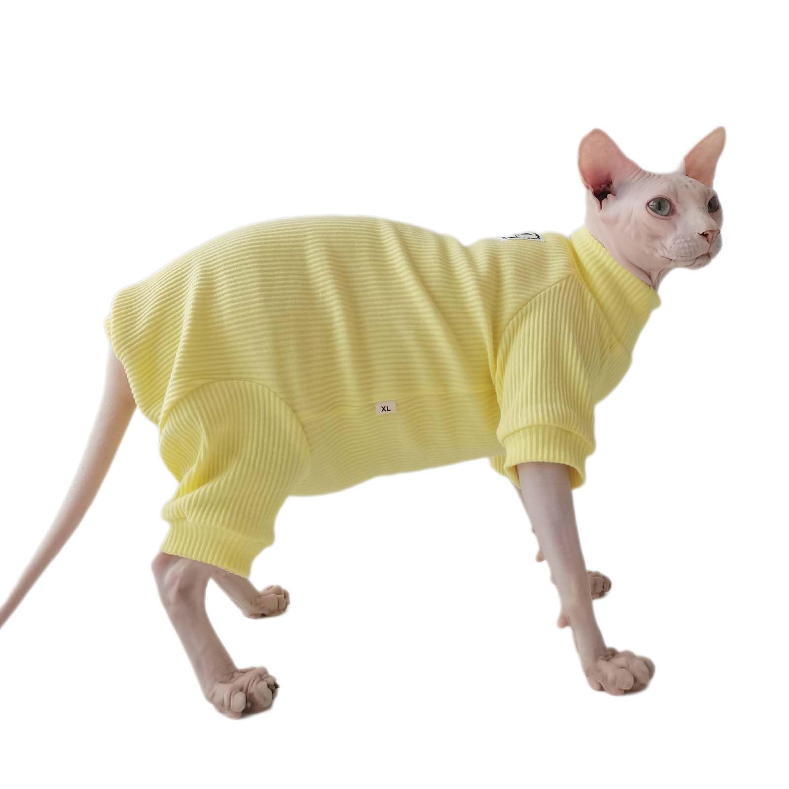 スーパーソフトスフィンクスキャットシャツコットン無毛子猫ポロTシャツ袖付きプルオーバー猫パジャマスフィンクスコーニッシュレックス、デ  超ヘビーUSA/C ナポリタン猫 ロングスリーブ TEE（Tシャツ/カットソー）｜go slow caravan（ゴースローキャラバン）の ..., image size:1600x1600