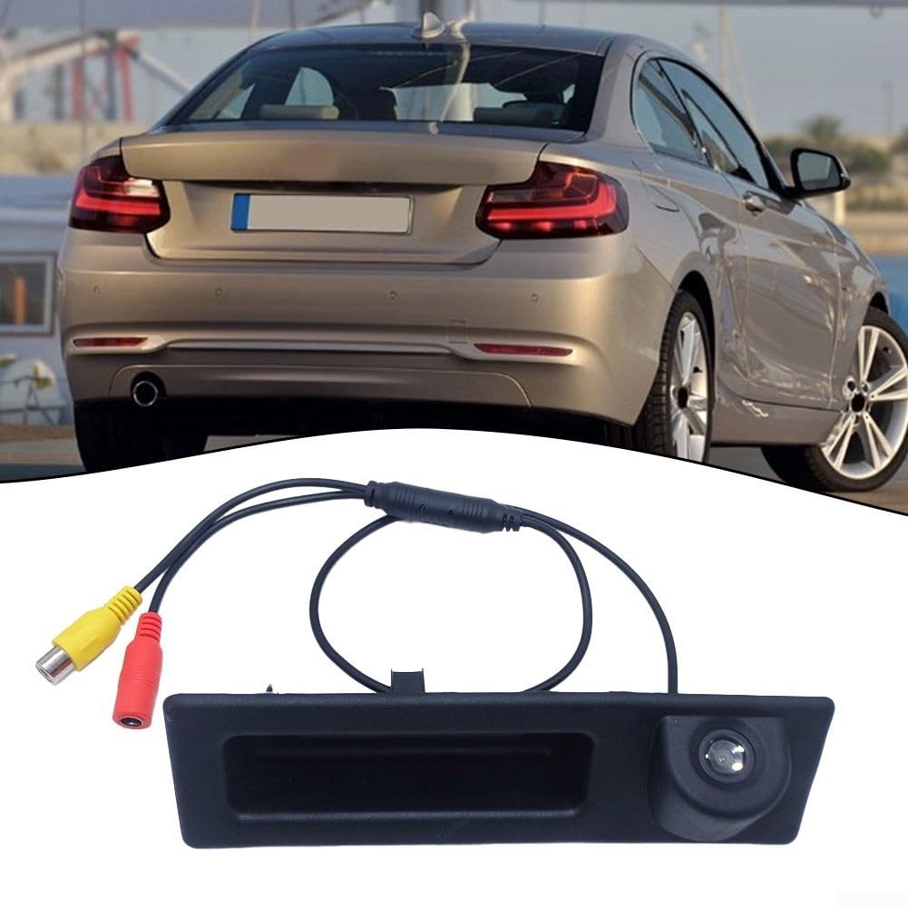 Kamera cofania HD do BMW serii 2 F45 2010-2017 z widokiem na uchwyt bagażnika