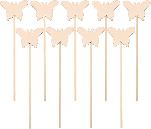 Miniatura 2 de Varita de hada de madera para manualidades, juguete hecho a mano, accesorio de manualidades para niños, varita de hadas de luna, 10 unidades