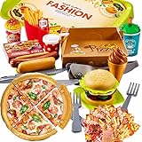 Juguetes de Rol: Los niños pueden jugar como chefs, camareros y comida para llevar para preparar comida deliciosa para familiares o amigos, ideal para juegos de compras y cocina.