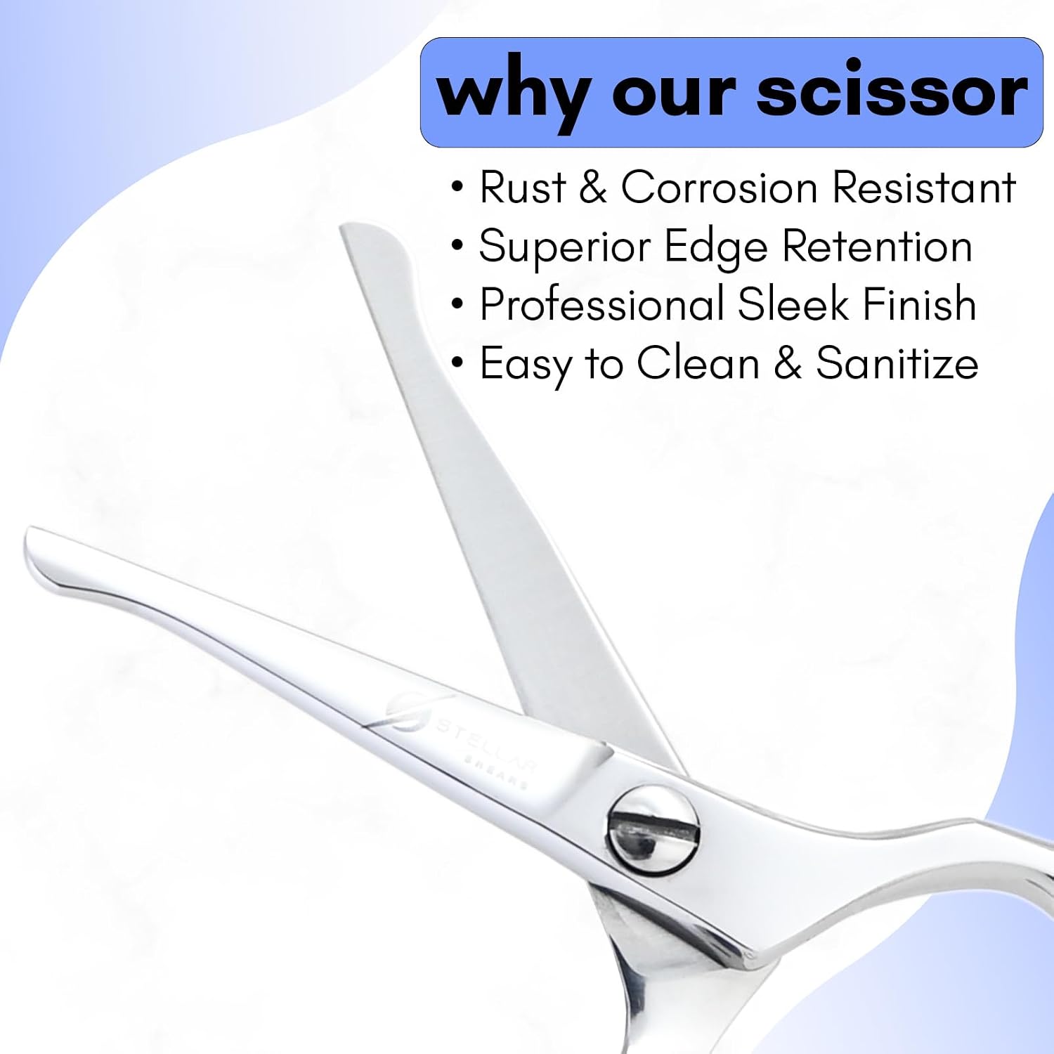 Nose Hair Scissors 4.5” Round Tip – Professional Stainless Steel Facial Grooming Scissors for Nose, Ear, Eyebrow & Mustache Trimming – Small Safety Trim Scissors for Men & Women (1, Silver)