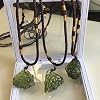 Natural Unique Crystal Green Gem Moldavite Meteorite Outer Space Aerolite Impact Glass Necklace Pendant Healing Stone Energy, SBOTTON-8571
