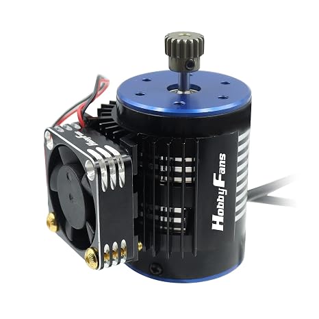 RC Cooling Fan 28000RPM Aluminum RC Car Motor Fan with Heatsink for RC Car 1/8 1/10 540 550 F540 3650 3660 Motor