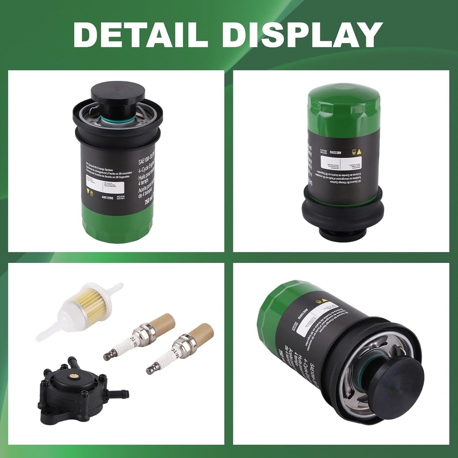 AUC12916 Oil Filter Compatible with E120 E130 E150 E160 E170 E180 100 Series Tractors for John Deere