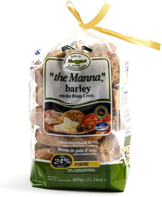 Tsatsaronakis the Manna Greek Big Barley Bread Round Rusk 600g