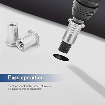 M8 8 Mm Flat Head Aluminum Rivet Nut Blind Insert Nut Pack