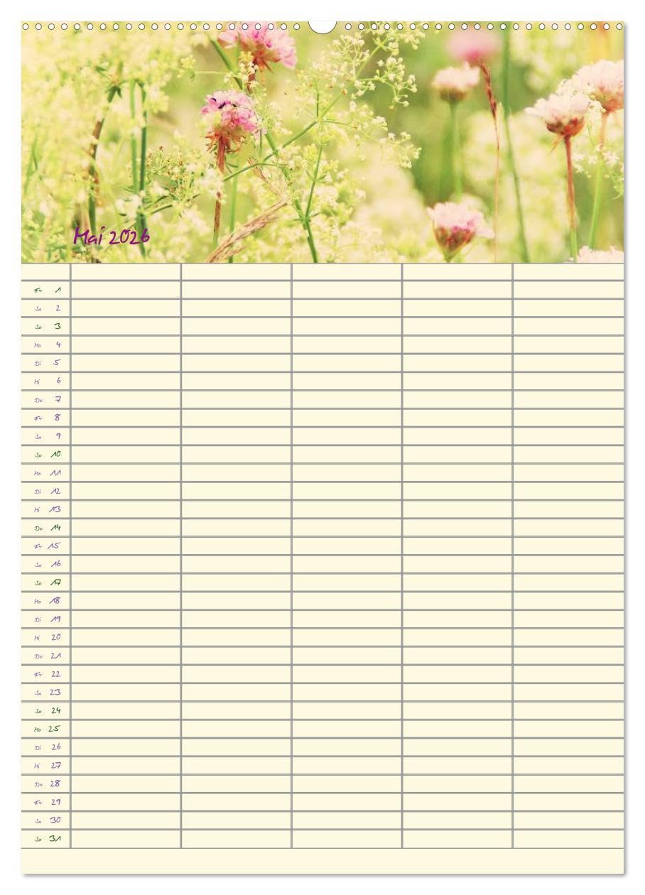 Der Naturgarten Familienplaner (hochwertiger Premium Wandkalender 2026 DIN A2 hoch), Kunstdruck in Hochglanz: Dieser Familenplaner bietet die ... durch das ganze Jahr. (CALVENDO Natur)
