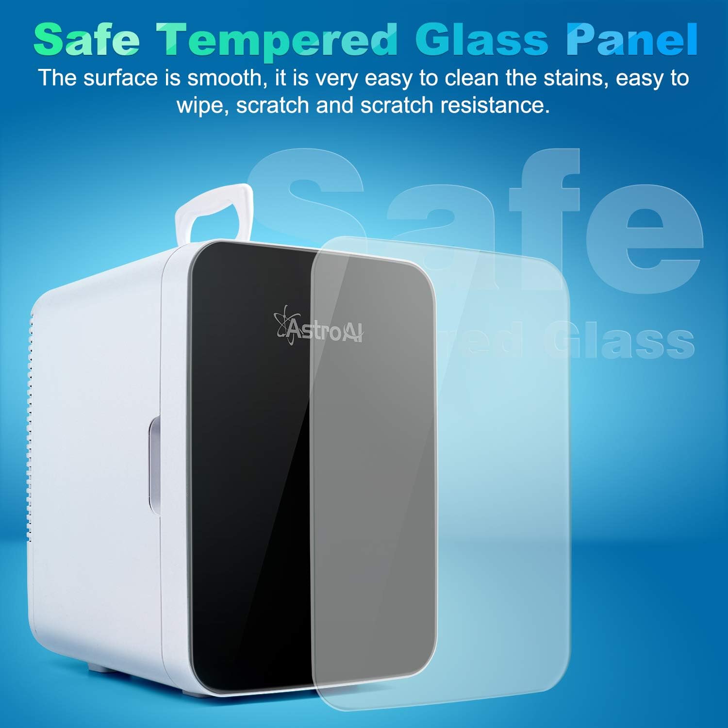 AstroAI Mini Fridge,10 Liter Compact Refrigerator Mini Cooler Warmer with AC/DC Power,Thermoelectric Skincare Fridge Great for Car,Bedroom,Office,Dorm,Travel(Black): Appliances