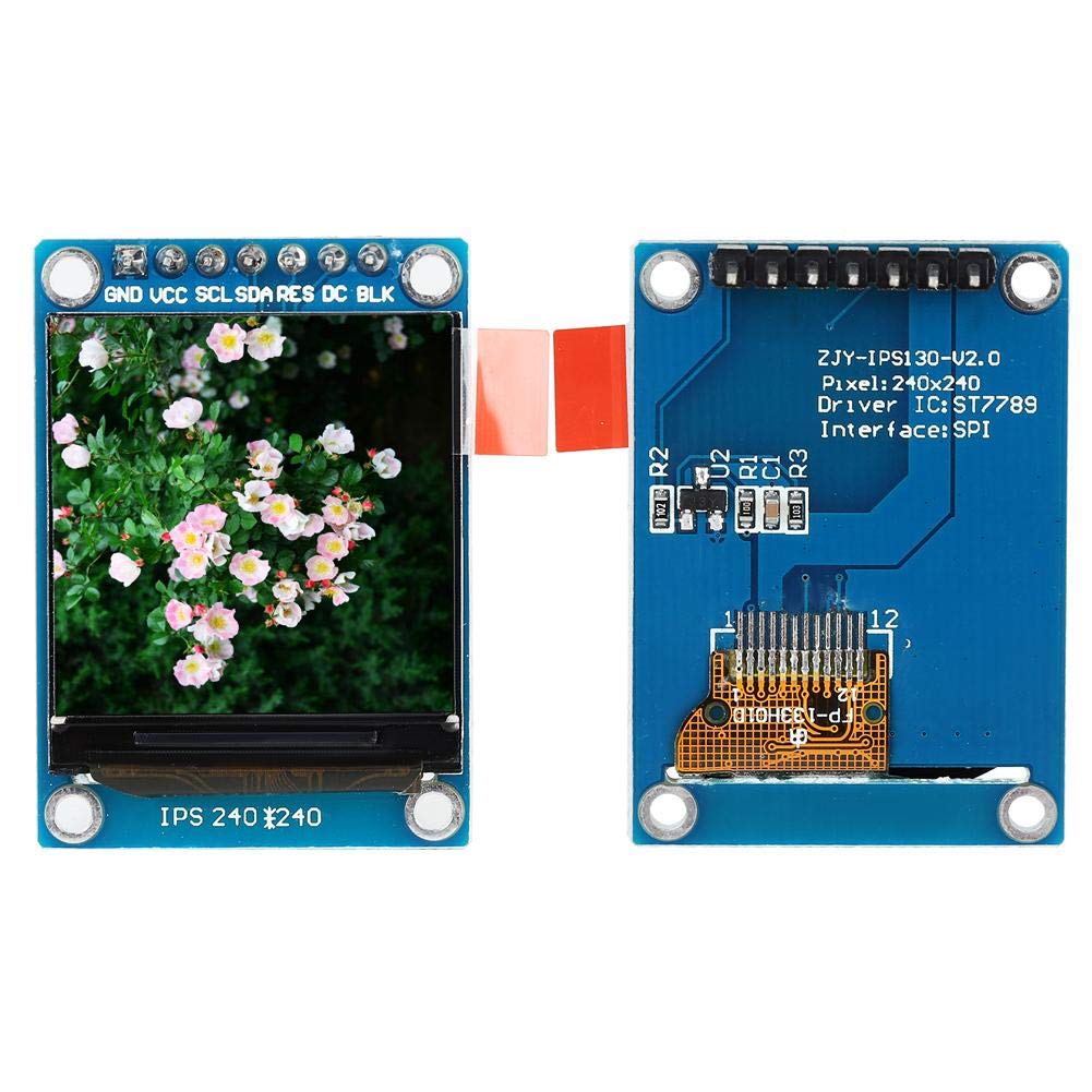 Moduł wyświetlacza LCD, 1,3-calowy moduł kolorowego wyświetlacza LCD IPS Kompaktowy układ Wygodny do osadzenia w różnych urządzeniach 240x240 3,3 V SPI ST7735 dla
