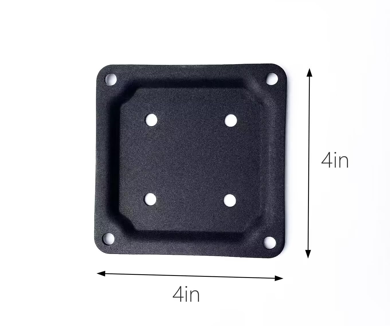 4 Wood Post Plate Connector,Deck Porch Railing Support Base, 4" x 4" Wood Fence Post Anchor BaseDeck Porch Railing Support Base (4)