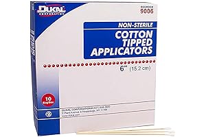 1000-Count Cotton Swabs/Applicators with 6-Inch Wooden Shafts