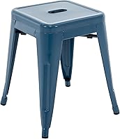 Vista 8 de Brage Living Juego de 4 taburetes industriales de metal de 18 pulgadas, taburetes apilables para aula, sillas de comedor de metal sin respaldo