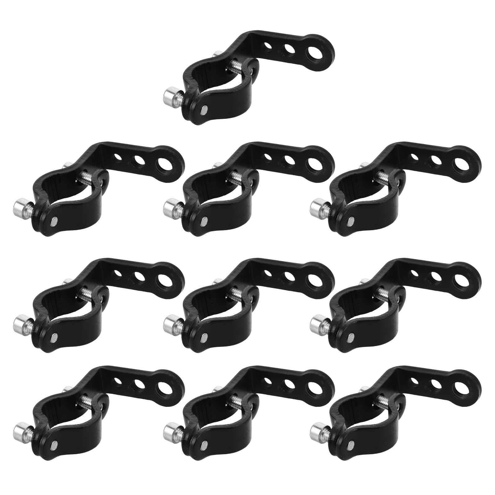 GALPADA Set 10 Pezzi Supporti per Faretti Moto Morsetto Tubo Staffa Montaggio Forcella Anteriore LED Supporto Luce per Scooter e Bici per Guida Notturna Sicura