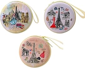 Magicwand Multi Purpose Metal Tin Zipper Pouch for Earphone,Coins,Memory Card,Pen-Drive & Jewellery【Designs May Vary】【Pack of 12 Pouches】【Multi-Colored】