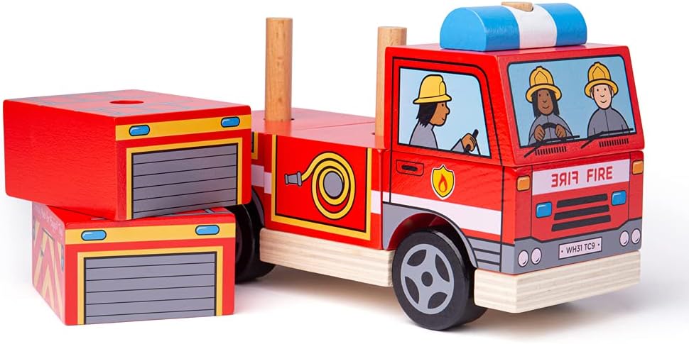 Bigjigs Toys Stacking Fire Engine