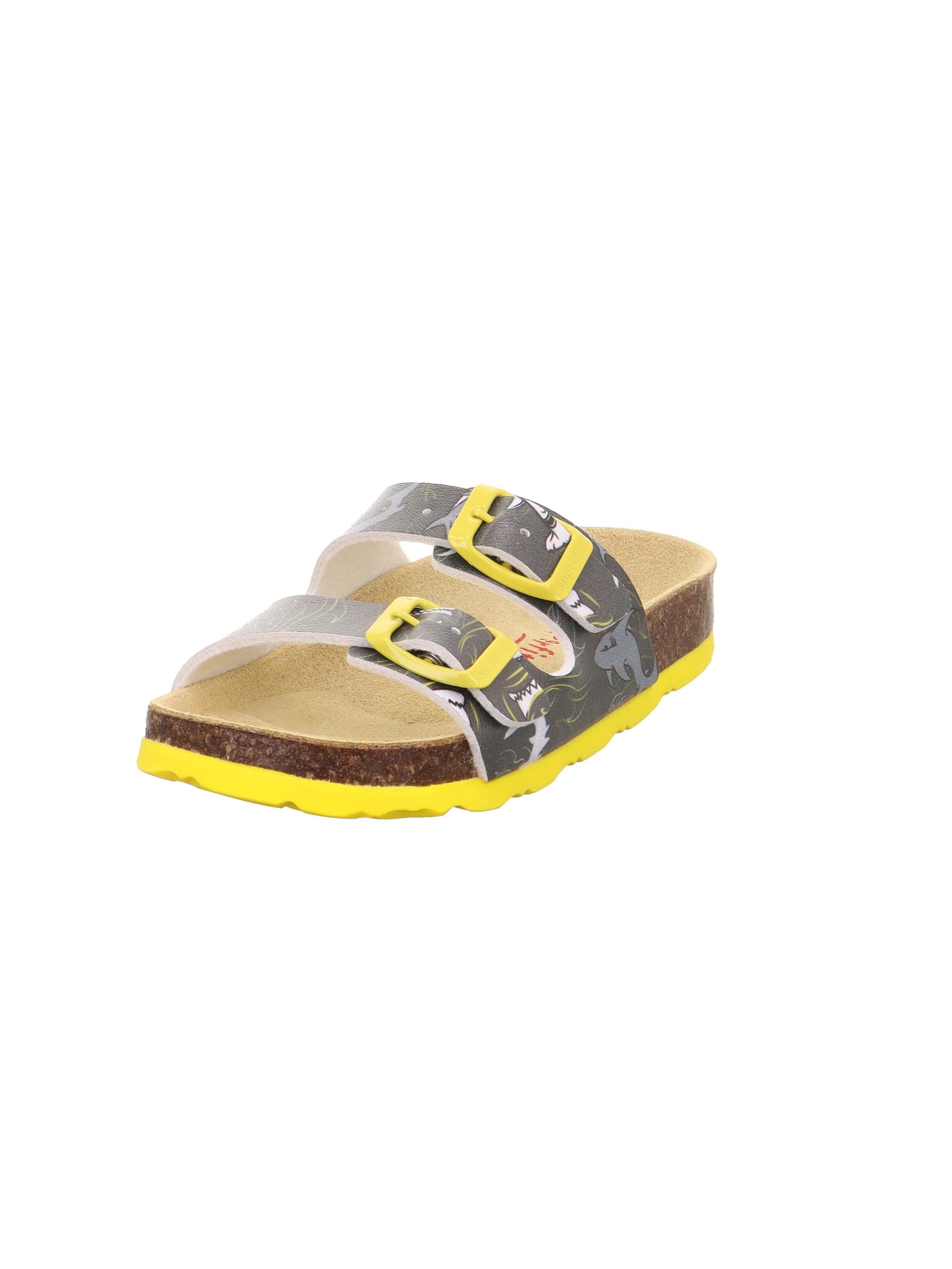 Superfit Boys' Footbed Slippers, Grey Multicoloured 2110, 8.5 UK Child