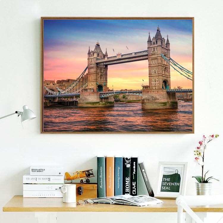Puzzles de 500 Piezas para Adultos Puente de la Torre de Londres 20.5 x 15 Pulgadas Rompecabezas Educativo Desafío miniatura 2