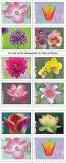 USPS Garden Beauty Forever Postage Stamps Book of 20 self-stick First Class Wedding Celebration Anniversary Flower Party (20 Stamps)