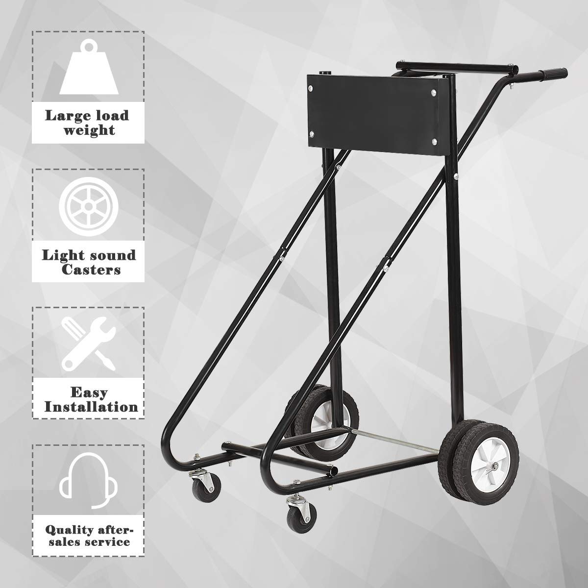 Car Dolly FANTASK Heavy Duty Boat Motor Stand 330lb Capacity