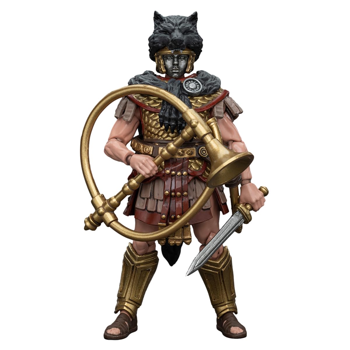HiPlay JOYTOY Collectible Action Figure: Strife series: Roman Republic Cohort Iv Buccinator, 1:18 Scale Miniature Collectible JT6182 - Image 2