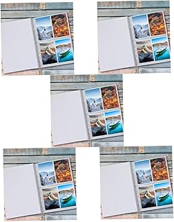Abaodam 15 Conjuntos De Mangas De Cartão Transparentes Mangas De Cartão Transparente Mangas De Cartão De Plástico Fichário Transparente A5 Fichário De Cartão Fotográfico Porta-Cartões De