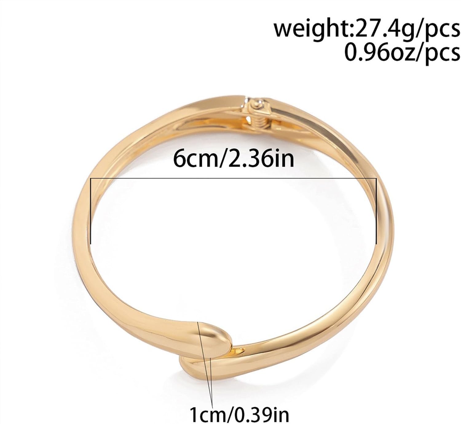 Gold Bangles for Women 3Pcs Chunky Gold Bangle Bracelets for Women Trendy Wide Wrist Cuff Bracelets Twisted Hinged Stackable Bangle Bracelet Set Fashion Jewelry Gifts - Image 7