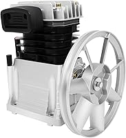 DUIBAII 3HP Twin Cylinder Air Compressor Pump Head 960RPM Oil-Lubricated 420L Intake Cast Iron Piston Pump for Air Tools